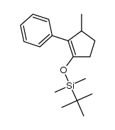 3-methyl-2-phenylcyclopent-1-enyl t-butyldimethylsilyl ether结构式