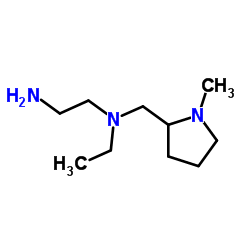 N-Ethyl-N-[(1-methyl-2-pyrrolidinyl)methyl]-1,2-ethanediamine结构式