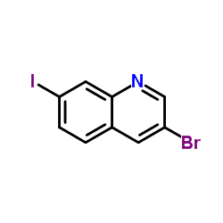 3-Bromo-7-iodoquinoline Structure