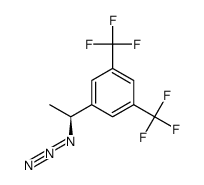 (S)-1-[3,5-bis(trifluoromethyl)phenyl]ethyl azide结构式