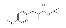 tert-butyl 3-(4-methoxyphenyl)-2-methylpropanoate结构式