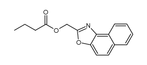 (naphtho[1,2-d]oxazol-2-yl)methyl butyrate Structure