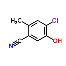 4-Chloro-5-hydroxy-2-methylbenzonitrile structure