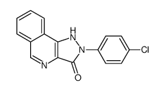 2-(4-chlorophenyl)-1H-pyrazolo[4,3-c]isoquinolin-3-one结构式