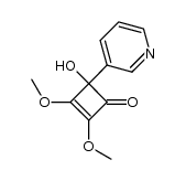4-hydroxy-2,3-dimethoxy-4-(pyridin-3-yl)cyclobut-2-enone结构式