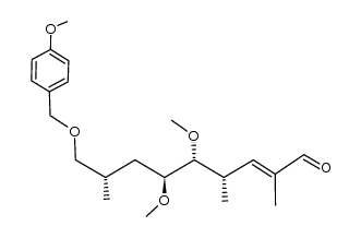 (2E,4S,5R,6S,8S)-5,6-dimethoxy-9-[(4-methoxybenzyl)oxy]-2,4,8-trimethyl-2-nonenal结构式