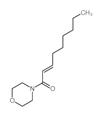 2-Nonen-1-one,1-(4-morpholinyl)- Structure