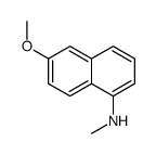 6-methoxy-N-methylnaphthalen-1-amine结构式