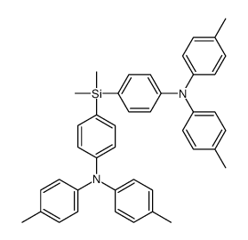 N-[4-[dimethyl-[4-(4-methyl-N-(4-methylphenyl)anilino)phenyl]silyl]phenyl]-4-methyl-N-(4-methylphenyl)aniline结构式