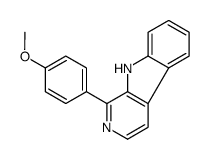 1-(4-methoxyphenyl)-9H-pyrido[3,4-b]indole结构式