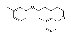 1-[5-(3,5-dimethylphenoxy)pentoxy]-3,5-dimethylbenzene结构式