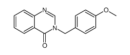 3-(4-methoxybenzyl)-3H-quinazolin-4-one结构式