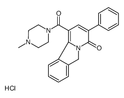 1-(4-methylpiperazine-1-carbonyl)-3-phenyl-6H-pyrido[2,1-a]isoindol-4-one,hydrochloride Structure