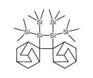 1,1,2,2-tetrakis(trimethylsilyl)dispiro[3,3',4,4'-biadamantane-1,2-disilacyclobutane] Structure