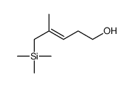 4-methyl-5-trimethylsilylpent-3-en-1-ol结构式