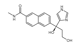 6-[(1S)-1,3-dihydroxy-1-(1H-imidazol-4-yl)propyl]-N-methyl-2-naphthamide Structure