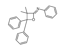N-(3,3-Dimethyl-4,4-diphenyloxetan-2-ylidene)aniline结构式