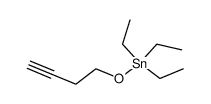 but-3-ynyloxy-triethyl-stannane Structure