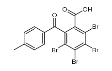 2-toluoyl-3,4,5,6-tetrabromobenzoic acid结构式