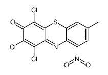 1,2,4-trichloro-7-methyl-9-nitrophenothiazin-3-one Structure