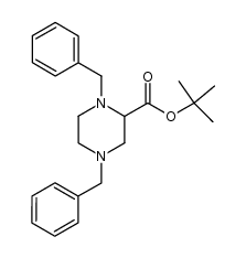 (+/-)-tert-Butyl 1,4-dibenzylpiperazine-2-carboxylate结构式