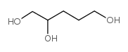 1,2,5-Pentanetriol Structure