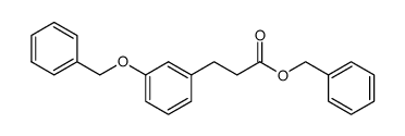 3-(3-benzyloxy-phenyl)-propionic acid benzyl ester Structure