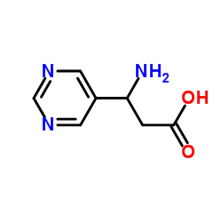 3-AMINO-3-PYRIMIDIN-5-YL-PROPIONIC ACID结构式