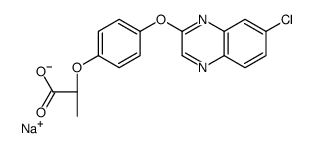 sodium,(2S)-2-[4-(7-chloroquinoxalin-2-yl)oxyphenoxy]propanoate Structure