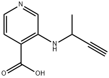 4-Pyridinecarboxylic acid, 3-[(1-methyl-2-propyn-1-yl)amino]-结构式