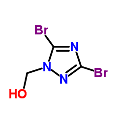 (3,5-Dibromo-1H-1,2,4-triazol-1-yl)methanol结构式
