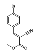 methyl 3-(4-bromophenyl)-2-cyanoprop-2-enoate结构式