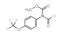 N-氯甲酰基-N-[4-(三氟甲氧基)苯基]氨基甲酸甲酯结构式