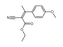 ethyl (Z)-2-cyano-3-(4-methoxyphenyl)-but-2-enoate结构式
