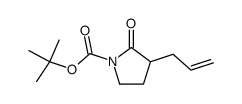 tert-butyl 3-allyl-2-oxopyrrolidine-1-carboxylate Structure