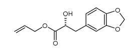 (R)-allyl 3-(benzo[d][1,3]dioxol-5-yl)-2-hydroxypropanoate Structure