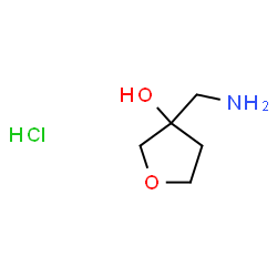 3-(AMINOMETHYL)OXOLAN-3-OL HYDROCHLORIDE Structure