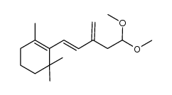 2-[3-(2,2-dimethoxy-ethyl)-buta-1,3-dienyl]-1,3,3-trimethylcyclohexene结构式