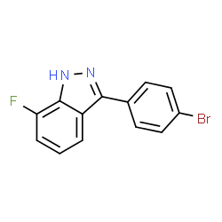 7-Fluoro-3-(4-bromophenyl)-1H-indazole Structure