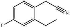 (2-ethyl-4-fluorophenyl)acetonitrile结构式