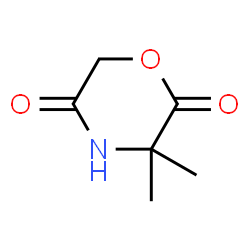2,5-Morpholinedione,3,3-dimethyl-(9CI) structure