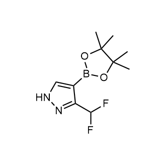 3-(Difluoromethyl)-4-(4,4,5,5-tetramethyl-1,3,2-dioxaborolan-2-yl)-1H-pyrazole Structure