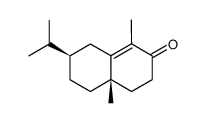 (4aS,7R)-7-isopropyl-1,4a-dimethyl-4,4a,5,6,7,8-hexahydronaphthalen-2(3H)-one Structure