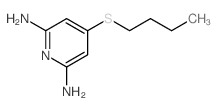 2,6-Pyridinediamine,4-(butylthio)- Structure