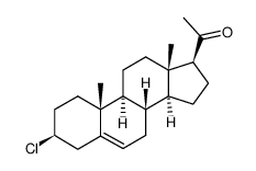 3β-chloro-5-pregnen-20-one Structure