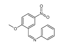 N-(2-Methoxy-5-nitrobenzylidene)aniline Structure