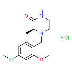 (S)-4-(2,4-Dimethoxybenzyl)-3-methylpiperazin-2-one hydrochloride Structure