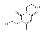 1,3-bis(2-hydroxyethyl)-6-methylpyrimidine-2,4-dione结构式