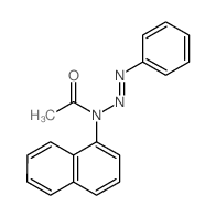 N-naphthalen-1-yl-N-phenyldiazenyl-acetamide结构式