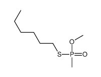 1-[methoxy(methyl)phosphoryl]sulfanylhexane结构式